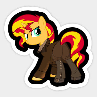 Sunset Shimmer as the War Doctor Sticker